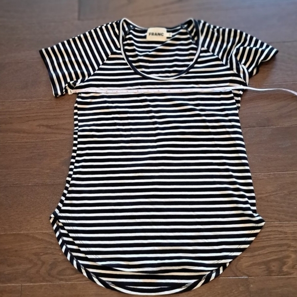 Franc Striped Scoopneck T-shirt - XS - Picture 7 of 7